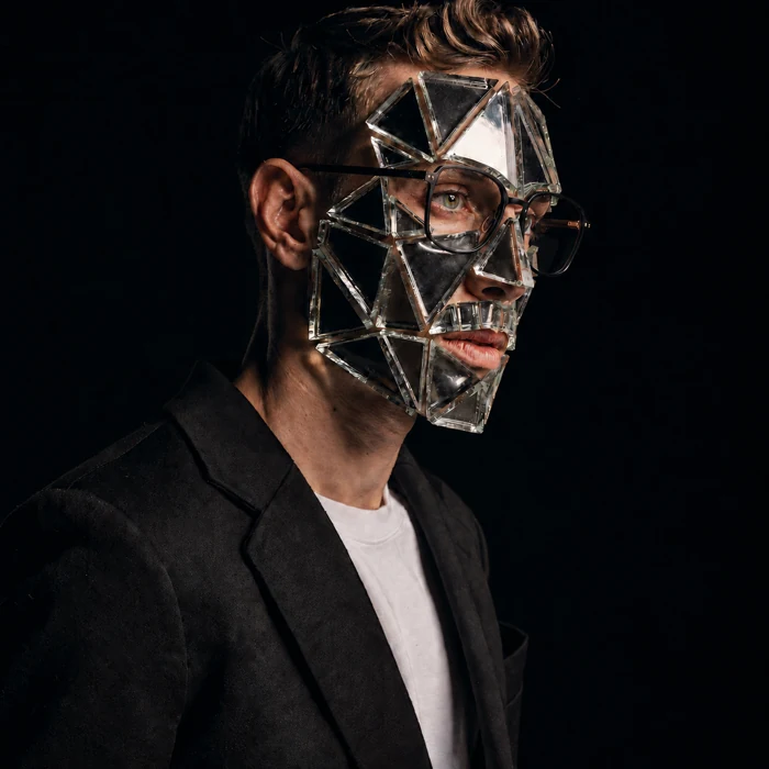 Mirrored face portrait — Gabriel Wyatt.