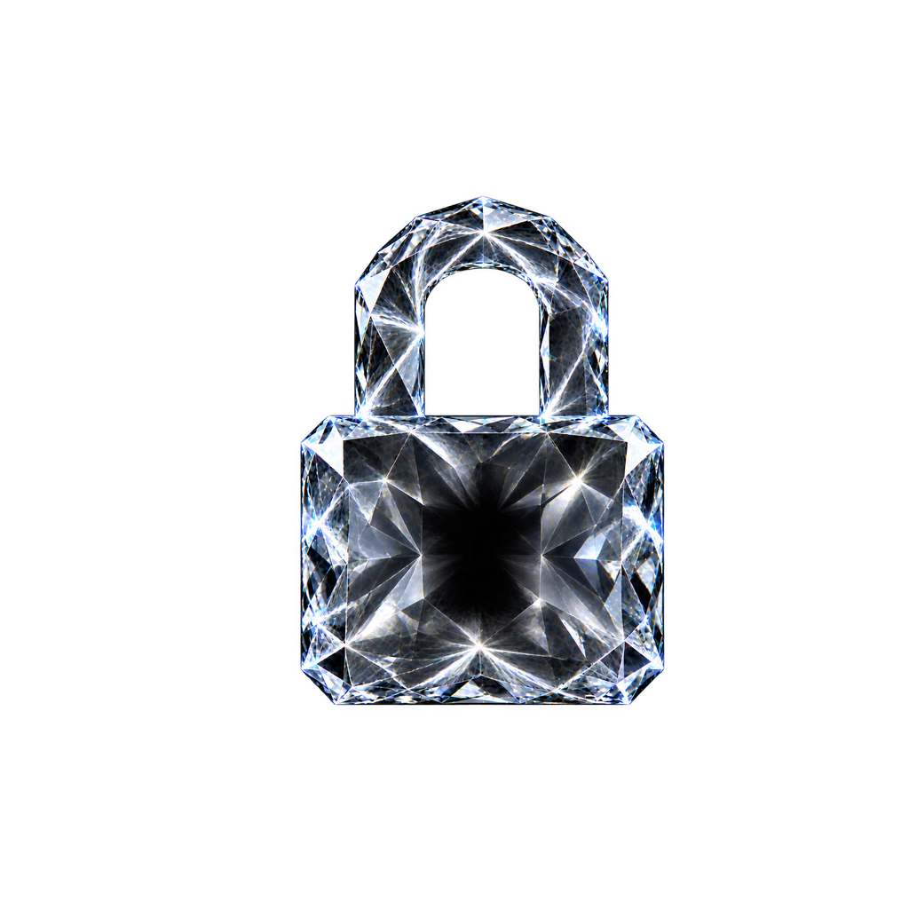 WYATT MAIL crystal lock symbol